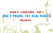 Bài 3 trang 101 SGK Toán 6 tập 1 Cánh Diều